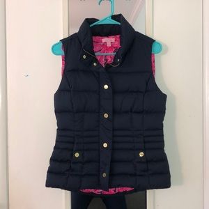 Navy blue lily Pulitzer vest